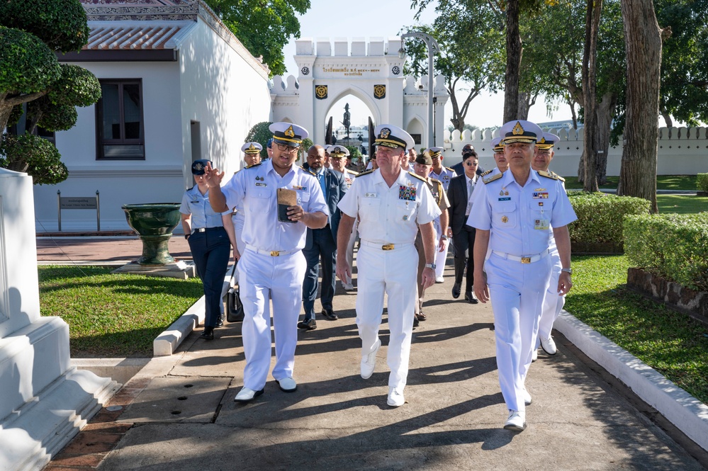 USINDOPACOM commander visits Royal Thai Navy Headquarters