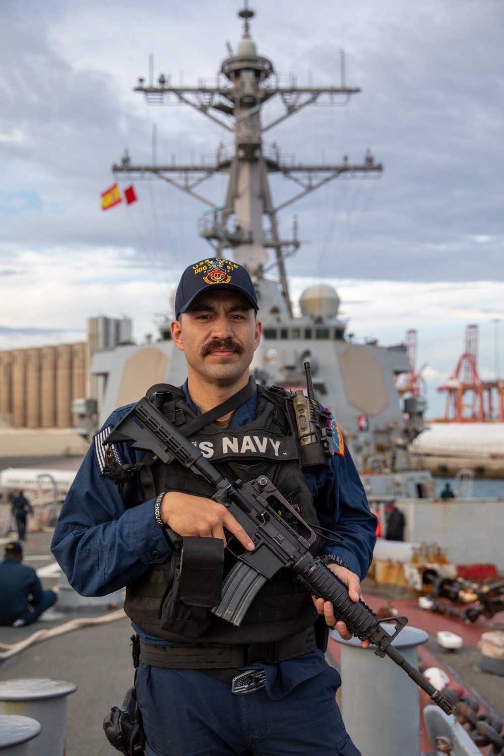 Watch Standers aboard the USS Cole