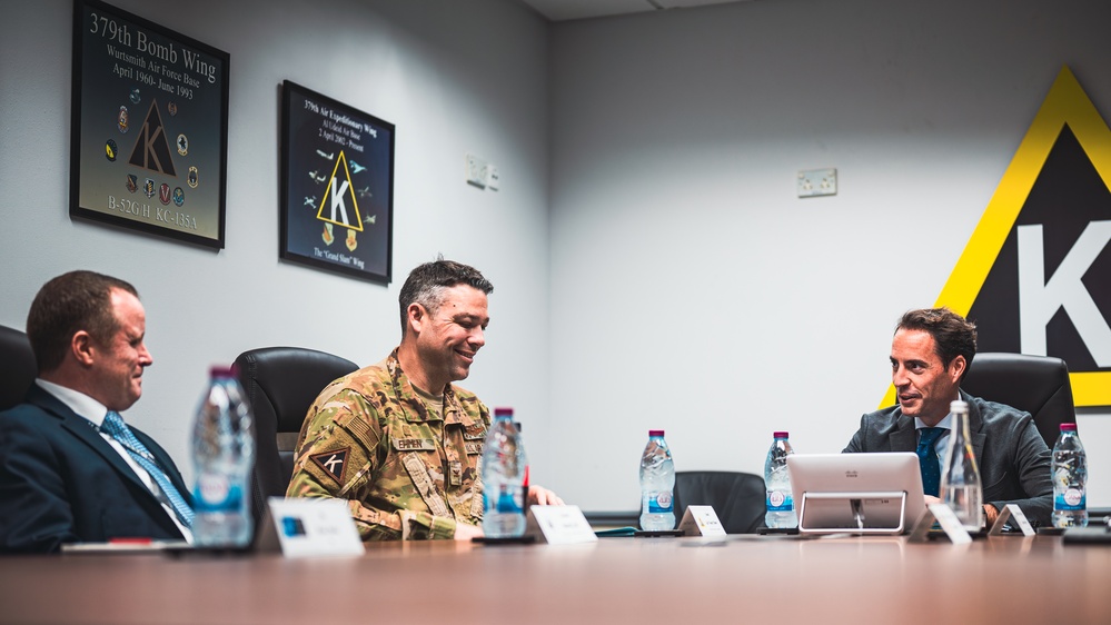 NATO representative visits the 379th AEW