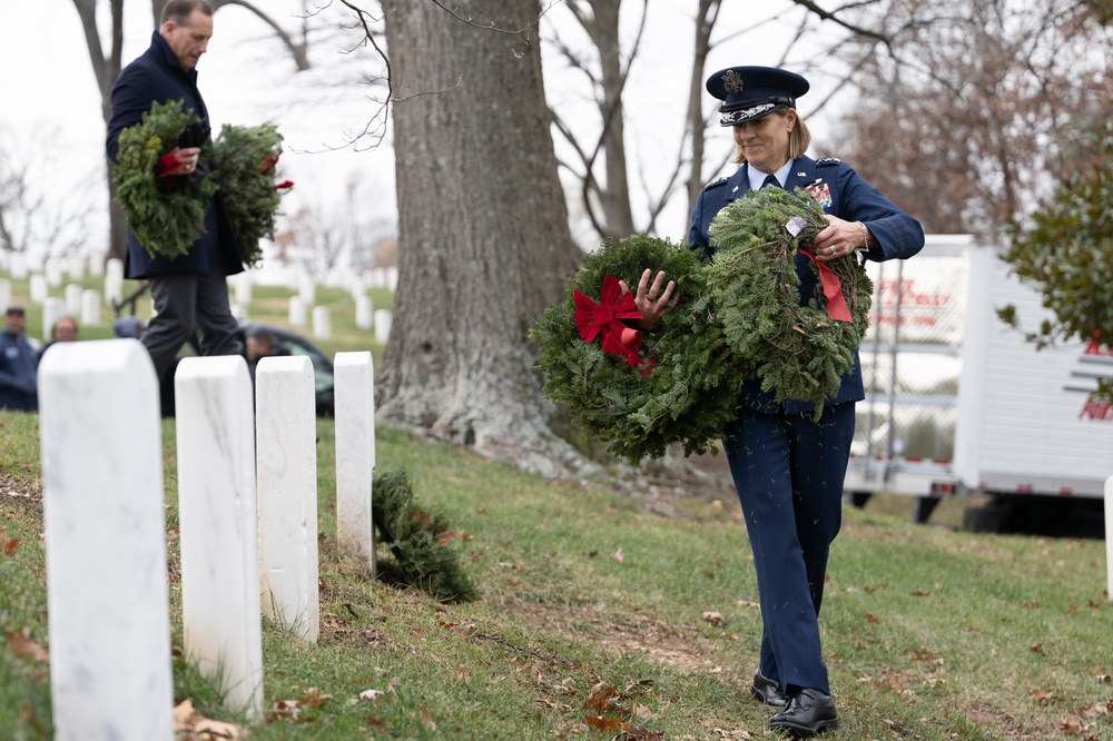 Senior U.S. Military Leaders Lay Wreaths in Section 37