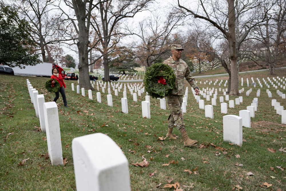 Senior U.S. Military Leaders Lay Wreaths in Section 37