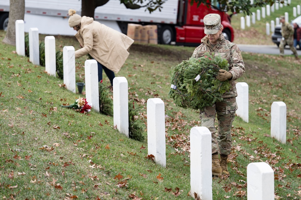 Senior U.S. Military Leaders Lay Wreaths in Section 37