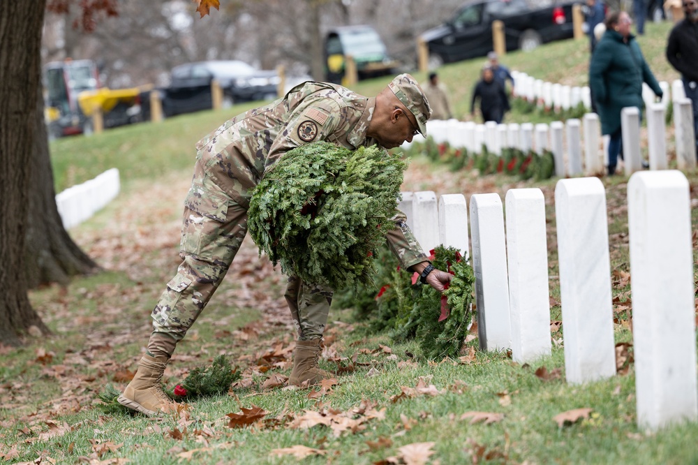 Senior U.S. Military Leaders Lay Wreaths in Section 37