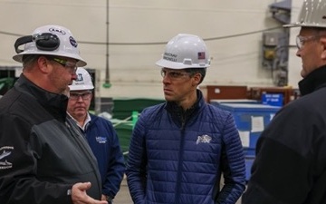 Acting Under Secretary of the Navy Tom Mancinelli Visits CVN 79