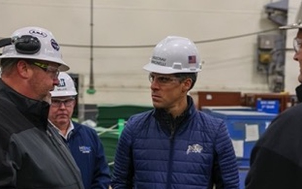 Acting Under Secretary of the Navy Tom Mancinelli Visits CVN 79