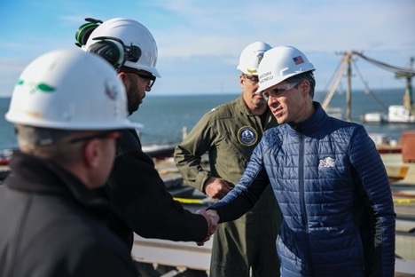 Acting Under Secretary of the Navy Tom Mancinelli Visits CVN 79