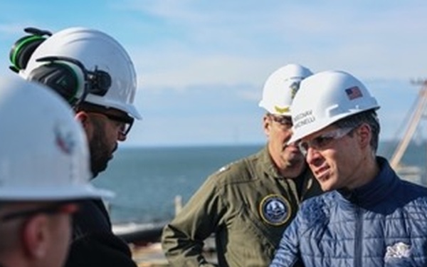 Acting Under Secretary of the Navy Tom Mancinelli Visits CVN 79