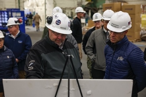 Acting Under Secretary of the Navy Tom Mancinelli Visits CVN 79