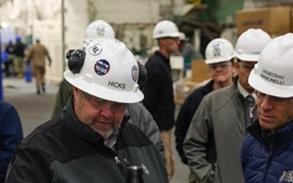 Acting Under Secretary of the Navy Tom Mancinelli Visits CVN 79