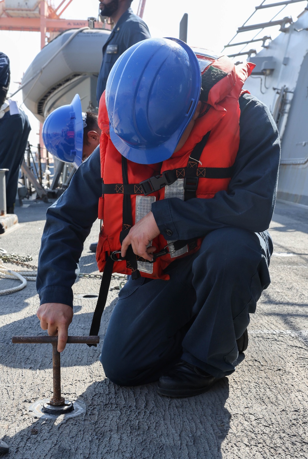 Sea and Anchor Evolution Aboard USS The Sullivans