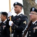 Army Reserve Soldiers lay wreaths for veterans dating back to the Revolutionary War