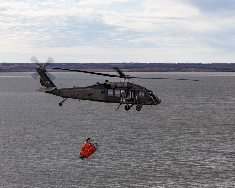 US Army trains at Milford Lake