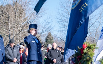 104th Fighter Wing volunteers with Wreaths Across America