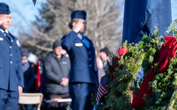 104th Fighter Wing volunteers with Wreaths Across America