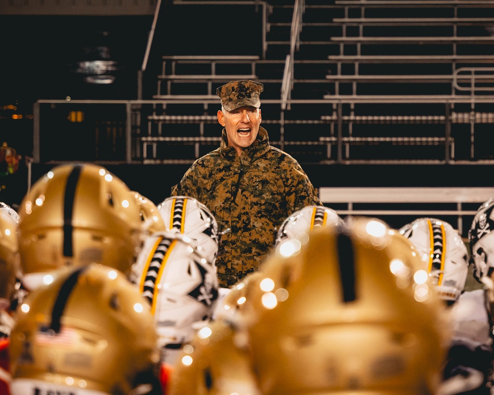 Deputy Commandant motivates U.S. Naval Academy football team