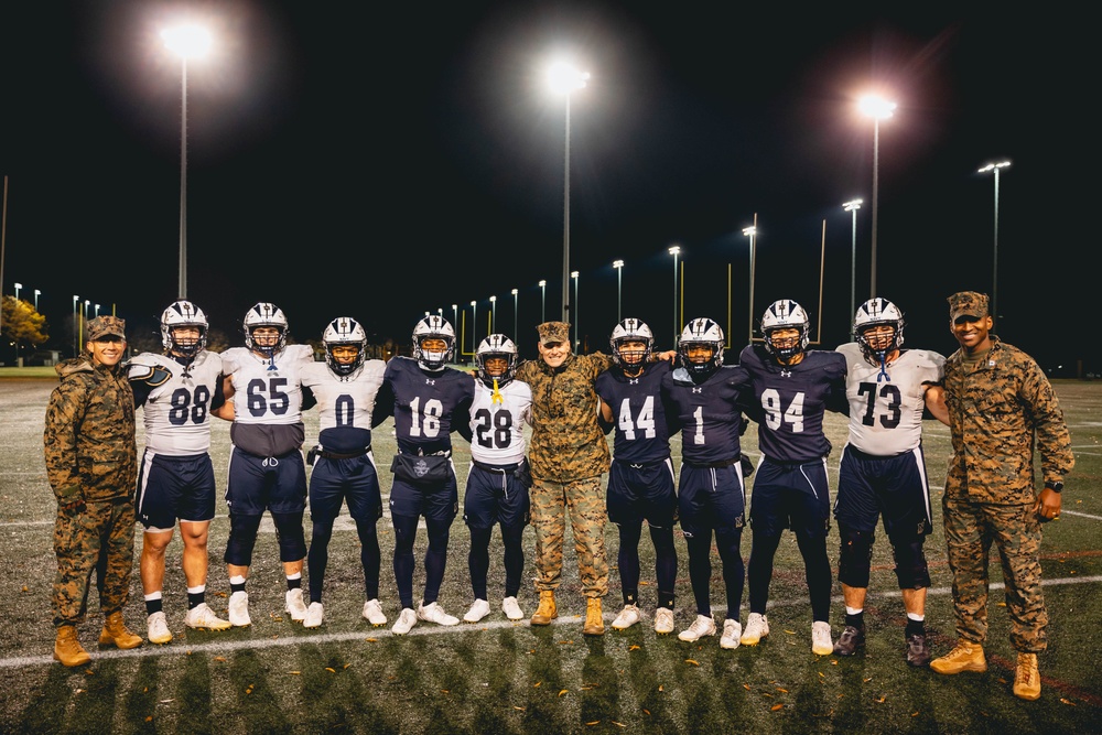 Deputy Commandant motivates U.S. Naval Academy football team