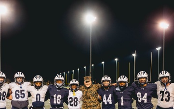 Deputy Commandant motivates U.S. Naval Academy football team