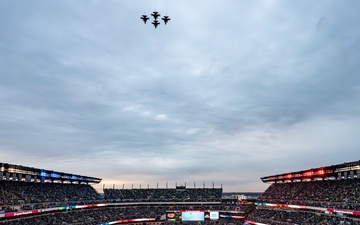 177th Fighter Wing performs Lincoln Financial Field flyover