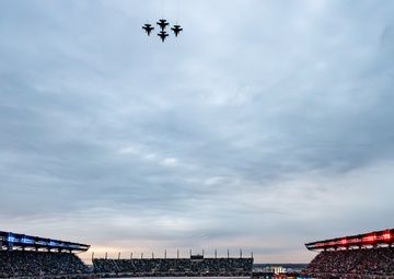 177th Fighter Wing performs Lincoln Financial Field flyover
