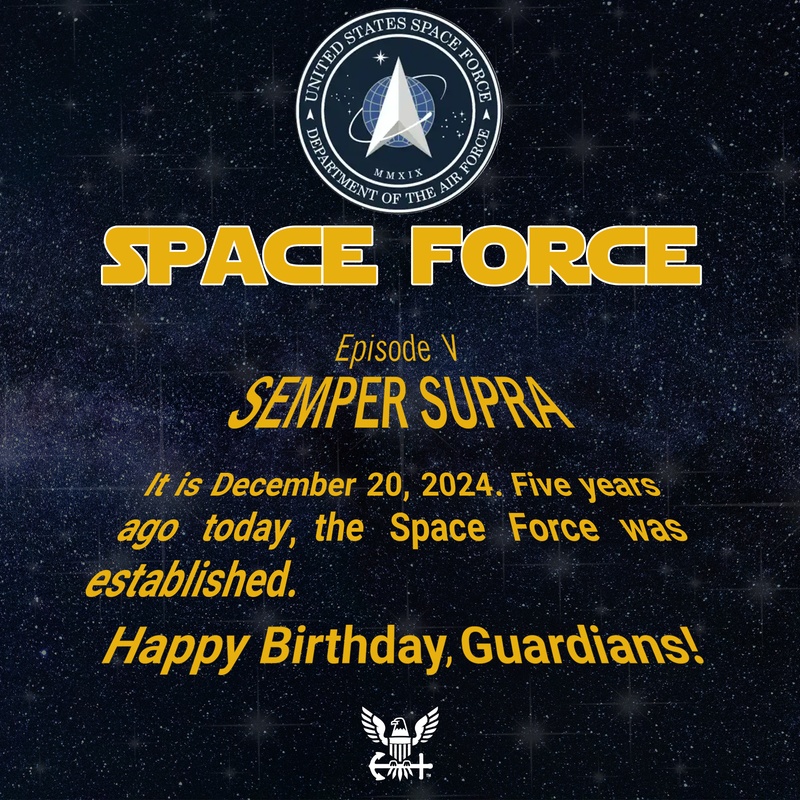 Space Force Birthday Graphic 2024