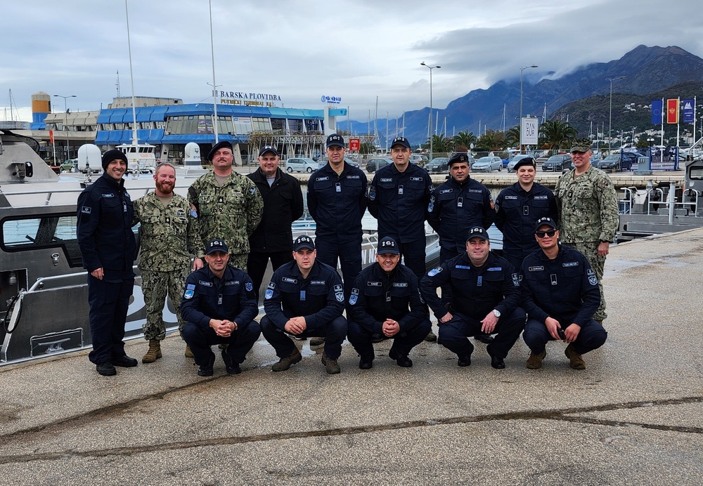 MESG 2 Trains with Montenegrin Navy