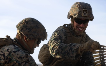 US Marines conduct crew-served weapons range