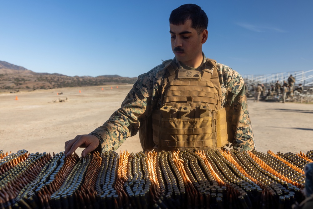 US Marines conduct crew-served weapons range