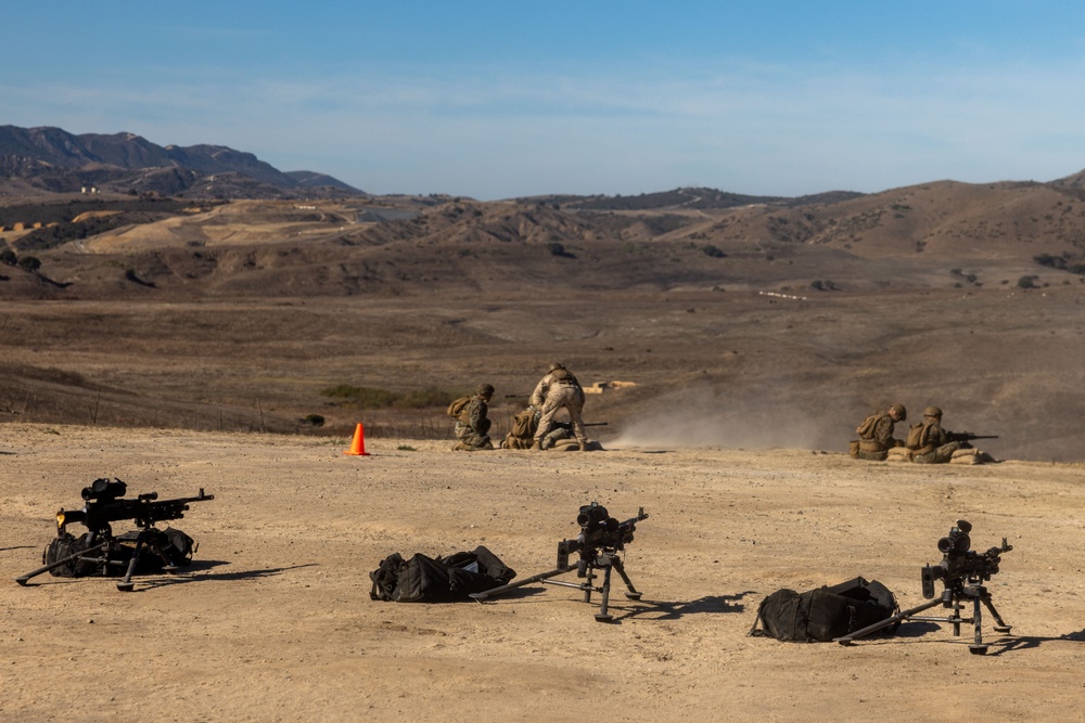 US Marines conduct crew-served weapons range