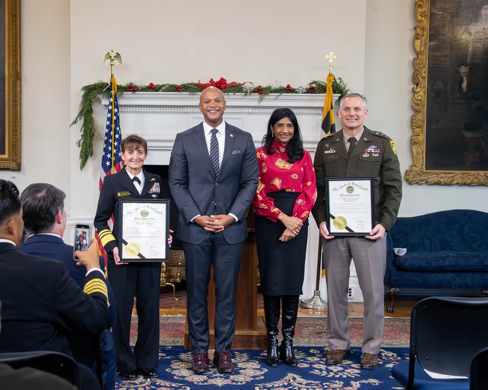 Governor Wes Moore Reads Army-Navy 125th Game Proclamation