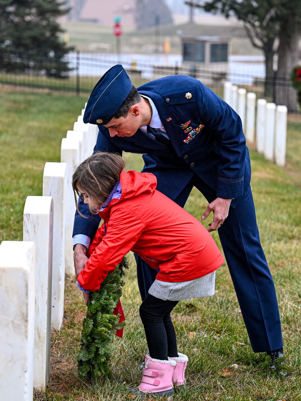 Offutt community gathers for National Wreaths Across America Day