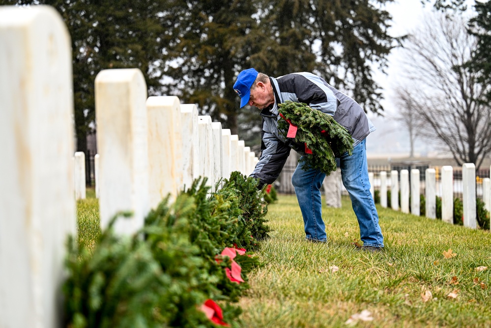 Offutt community gathers for National Wreaths Across America Day