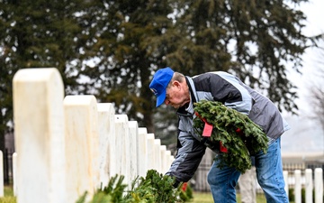 Offutt community gathers for National Wreaths Across America Day