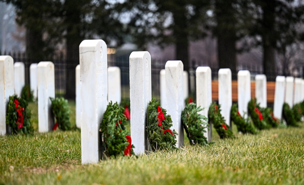 Offutt community gathers for National Wreaths Across America Day