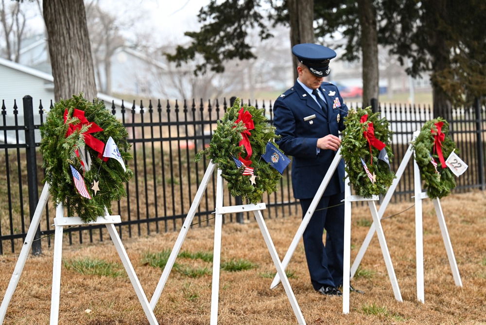 Offutt community gathers for National Wreaths Across America Day