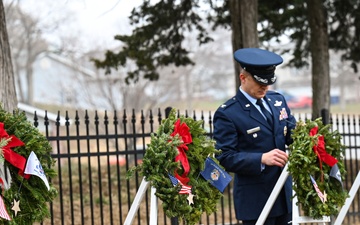 Offutt community gathers for National Wreaths Across America Day