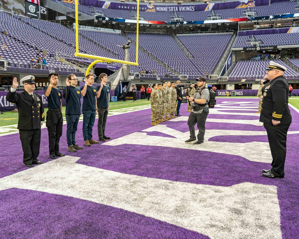 Enlistment at Minnesota Vikings Game