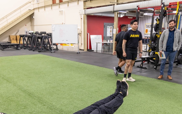 Soldiers from WRAIR-West participate in BET-HIIT training