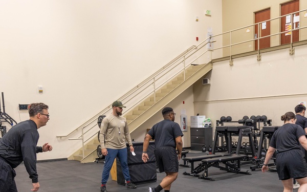 Soldiers from WRAIR-West participate in BET-HIIT training