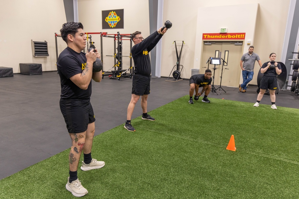 Soldiers from WRAIR-West participate in BET-HIIT training