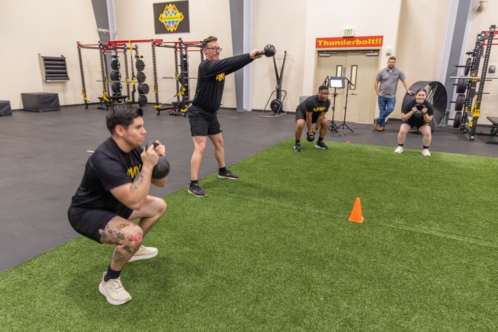 Soldiers from WRAIR-West participate in BET-HIIT training