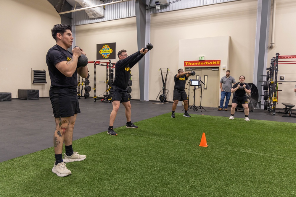 Soldiers from WRAIR-West participate in BET-HIIT training