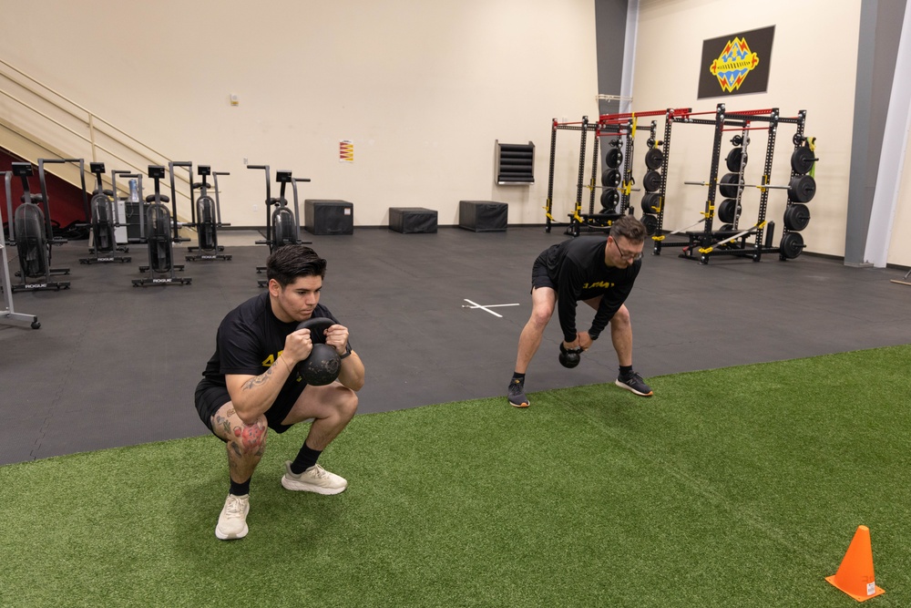 Soldiers from WRAIR-West participate in BET-HIIT training