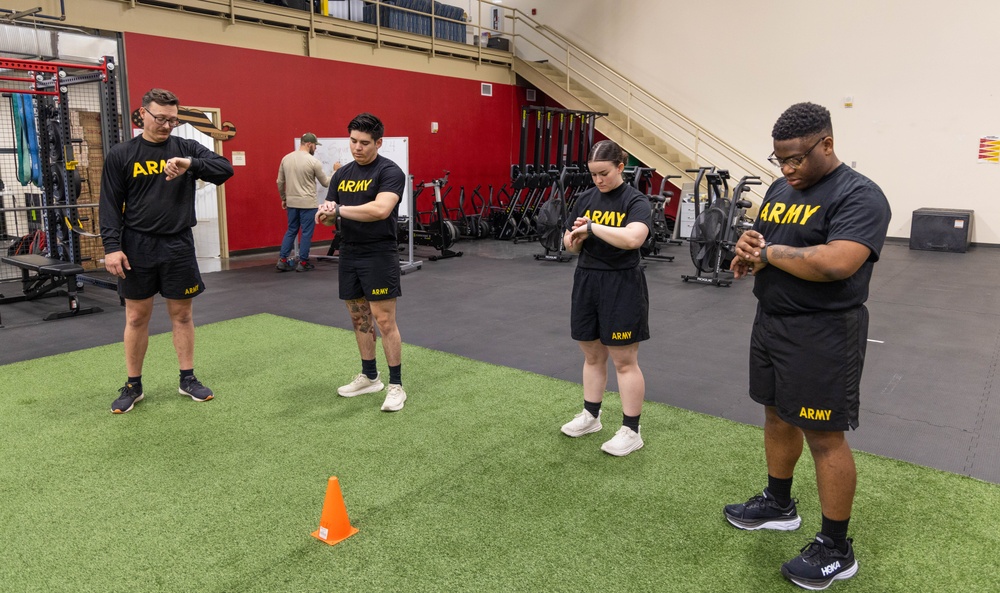 Soldiers from WRAIR-West participate in BET-HIIT training