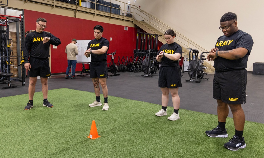 Soldiers from WRAIR-West participate in BET-HIIT training