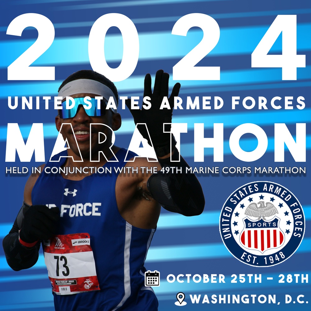 2024 Armed Forces Marathon Social Media Graphic