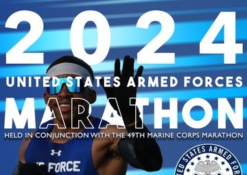 2024 Armed Forces Marathon Social Media Graphic