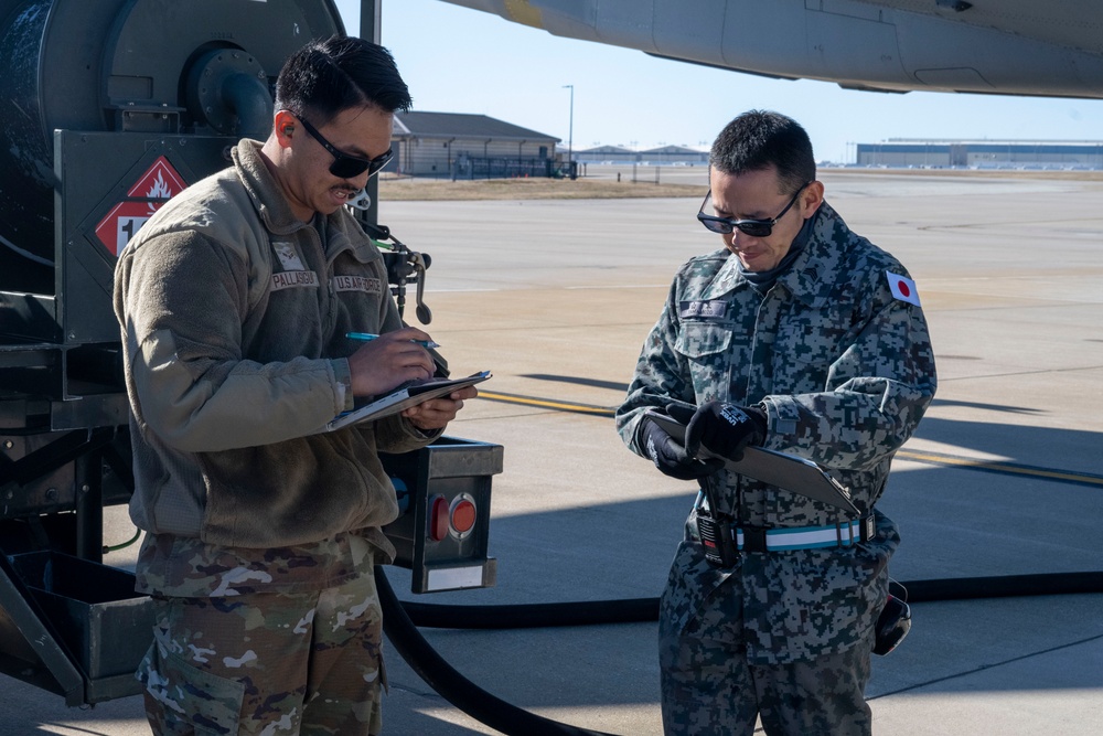 Fueling a Partnership: Japan and U.S. Airmen Exchange Air Refueling Knowledge