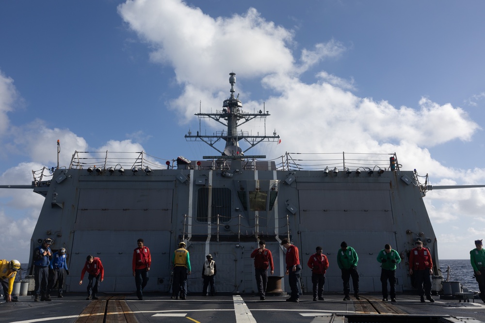 HSM 60, DET 2 Conducts Initial Ship Aviation Team Training (ISATT) Aboard USS Oscar Austin (DDG 79)