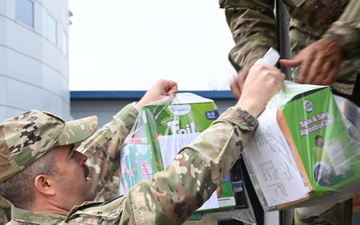 The 188th Wing Airmen collect toys for local foster children