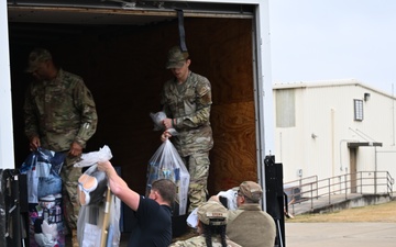 The 188th Wing Airmen collect toys for local foster children